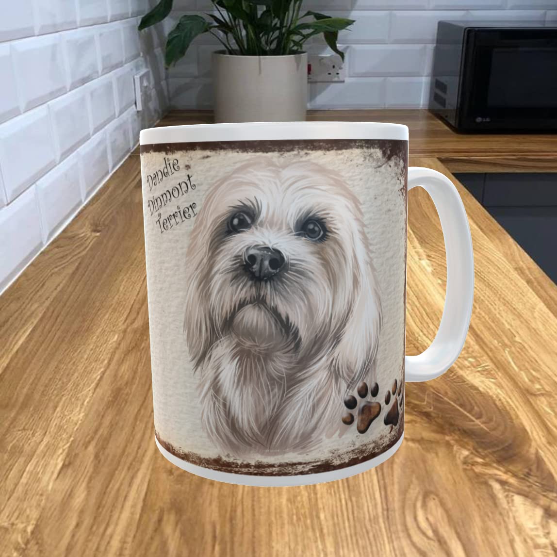 Shawprint Limited Dandie Dinmont Terrier 11oz Coffee Mug My Dog's Rules Theme 587DRMUG
