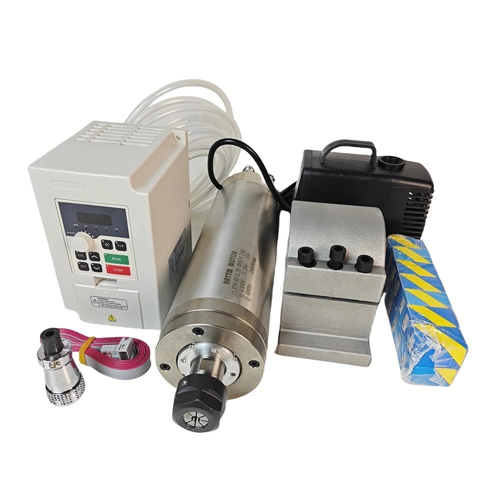 Zestaw frezowania routera 80 x 246 mm, 2,2 kW, 220 V ER20, wodoodporny silnik wrzeciona chłodzony wodą do drewna i metalu
