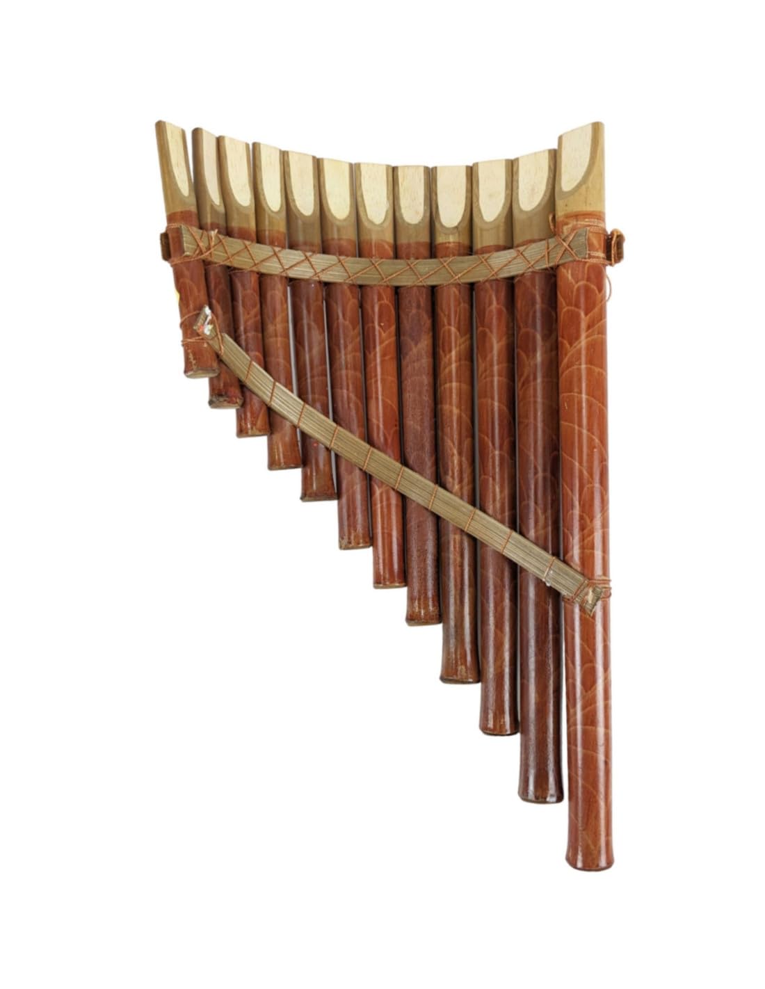 Panflöte aus Bambus (großes Modell), Musikinstrument oder Deko-Artikel