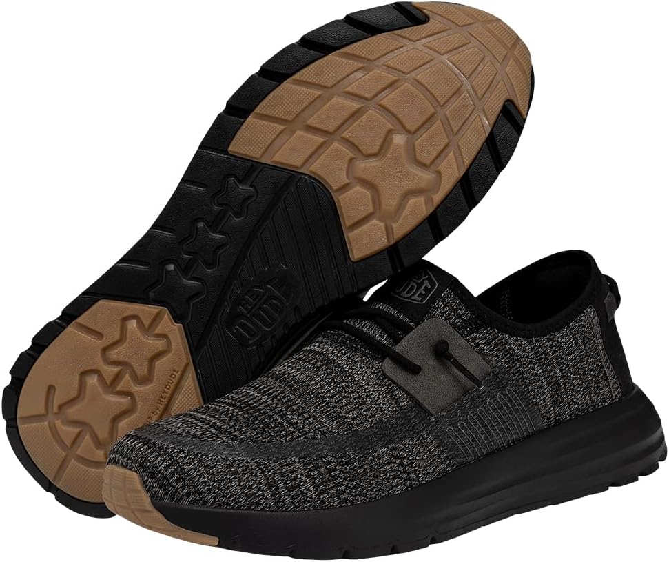 Hey Dude Sirocco Dual Knit Sneakers for Men - Removable Foam Insole - Textile Upper - Round-Toe Design - Image 2