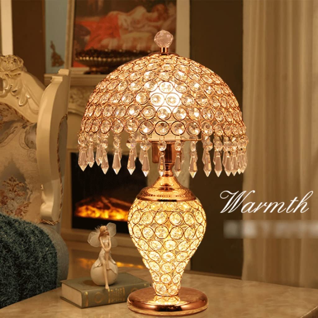 Lampa Stołowa Kryształowa Lampa Stołowa Luksusowa Lampka Nocna Dekoracyjne Lampy Stołowe Do Pokoju Nadaje Się Sypialni Salon Pokój Biurowy Do Domowego | Remote Control Switch