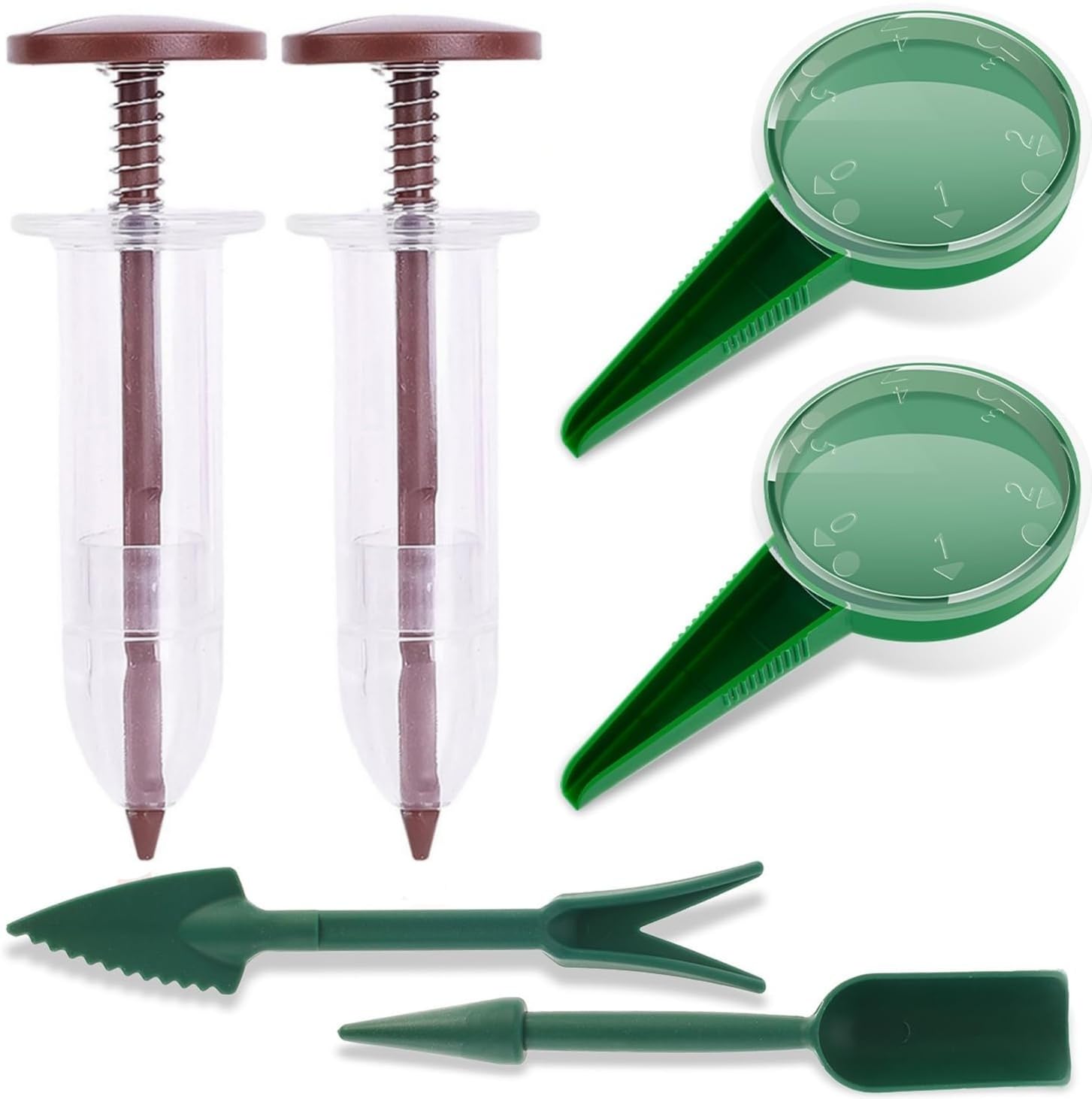 BOBOZHONG Mini Seed Spreader,6pcs Sowing Seeds Dispenser Set Planter Tool,Hand Small Sowing Seed Dispenser,Garden Mini Seeder Tool for Planting Vegetables,Flowers
