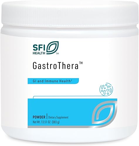 Klaire Labs Gastrothera en polvo - 5000 mg L-glutamina en polvo N-acetil-D-glucosamina y fibra prebiótica - Apoyo a la salud intestinal - Glutamina