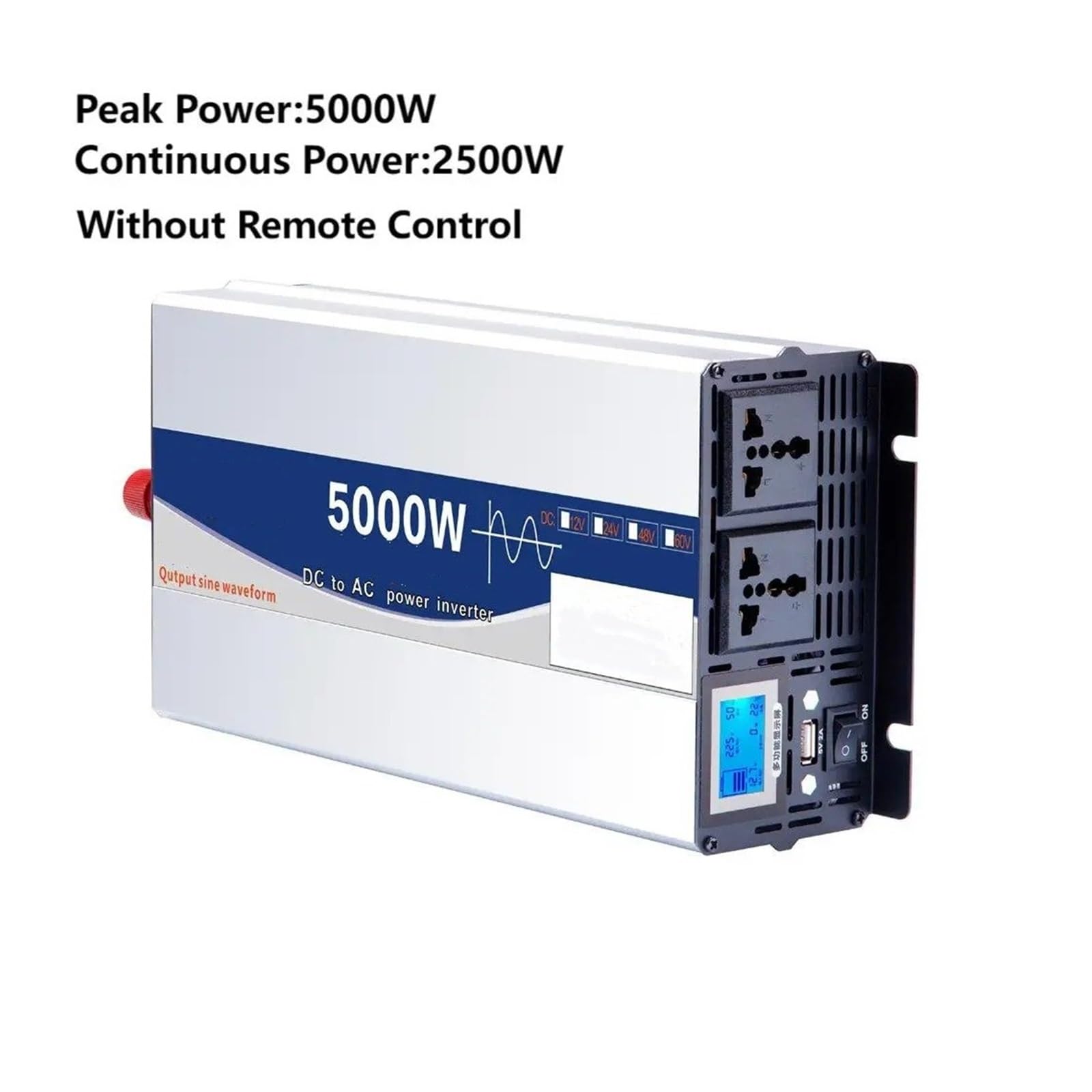 Inversor Corriente Inversores Onda Sinusoidal Pura 10000W 12000W para Coche Convertidor Voltaje 12 V 24 V 48 V 60 V Y 72 V A CA 110 V Y 220 V 50Hz Y 60Hz Transformador(60V,220-240V 50HZ Uni,5KW)
