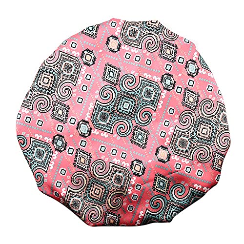 Image of Stain Bonnet Silk Sleep Cap Adjustable Satin Cap for Night Sleeping Hair Bonnet Reversible Double Layer