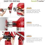 Aieve Snack Coater Compatible with KitchenAid Tilt-Head Stand Mixer for Making Chocolate Covered Almonds, Pistachio, Peanut, Freeze Dried Strawberry, Raisin, Macadamia Nuts, Blueberry