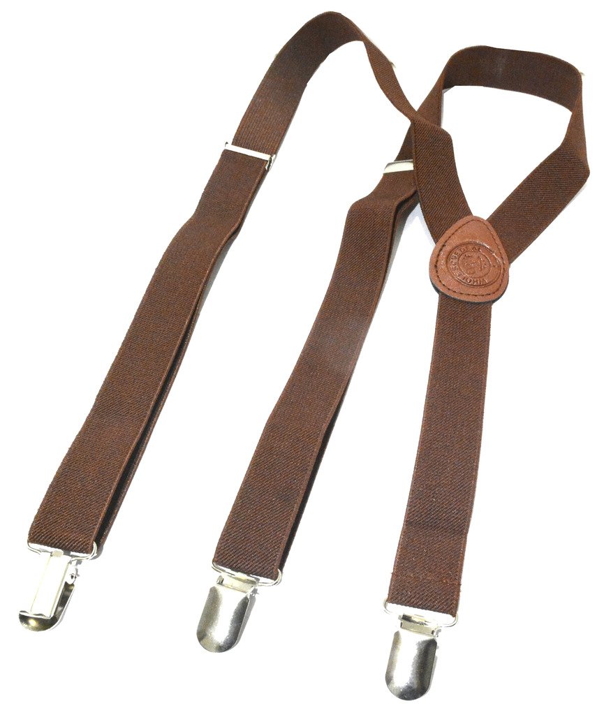 unisex red stretchable suspender-image-12
