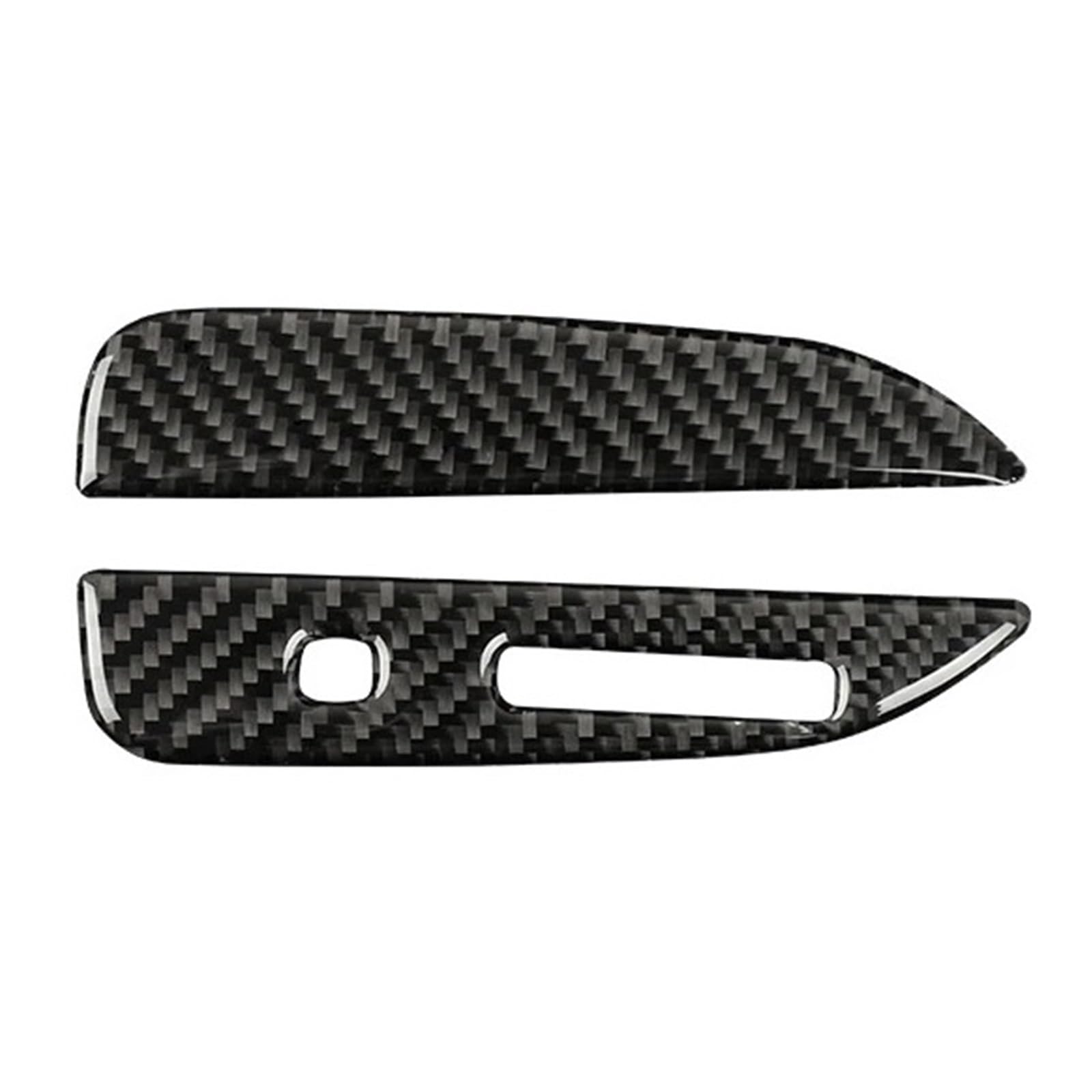 THXZINGLWG Compatible for Mustang GT 2015-2021 Accessories Carbon Fiber Interior Car Gear Shift Box Panel Cover Trim Frame Decorative Kit Sticker(Style A(Black),LHD)