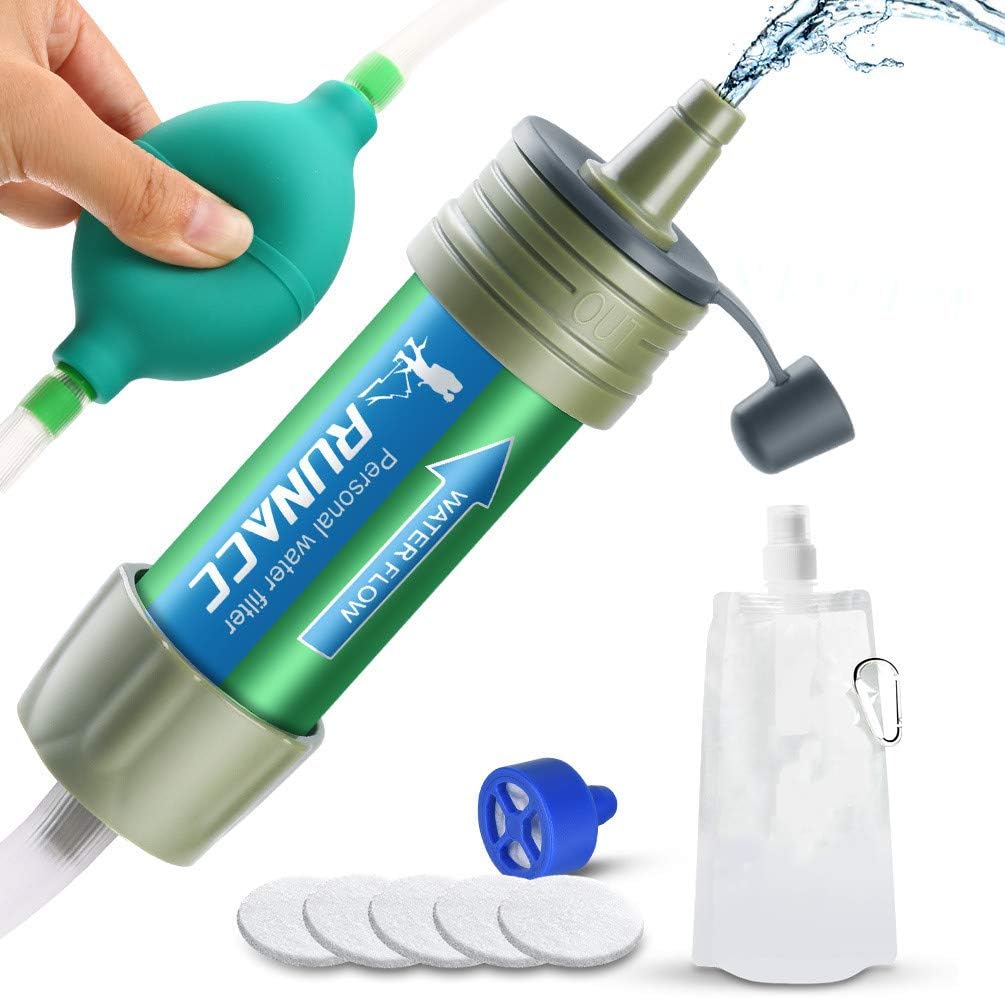 filtro d'emergenza per l'acqua per il campeggio