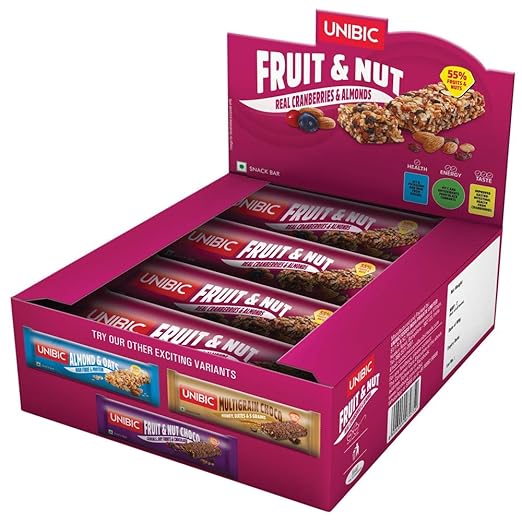Unibic Snack bar? Fruit & Nut 360g Pack of 12, 360g