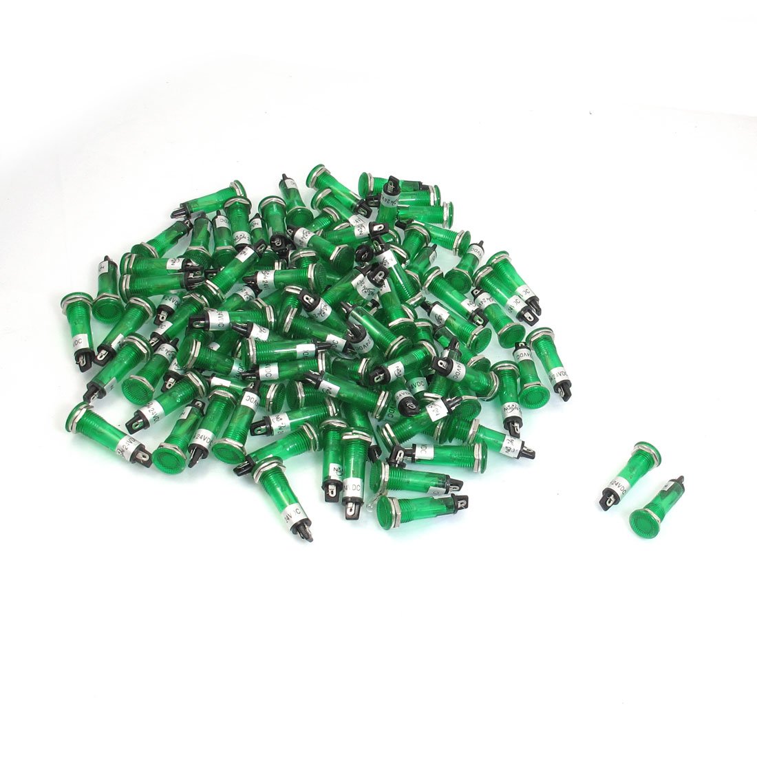 100 x DC suitablevoltageV 10mm Green Power Indicator Light Signal Lamp Pilot XD10-1 (SN: bf2 106 752 7ae 864)-image-0
