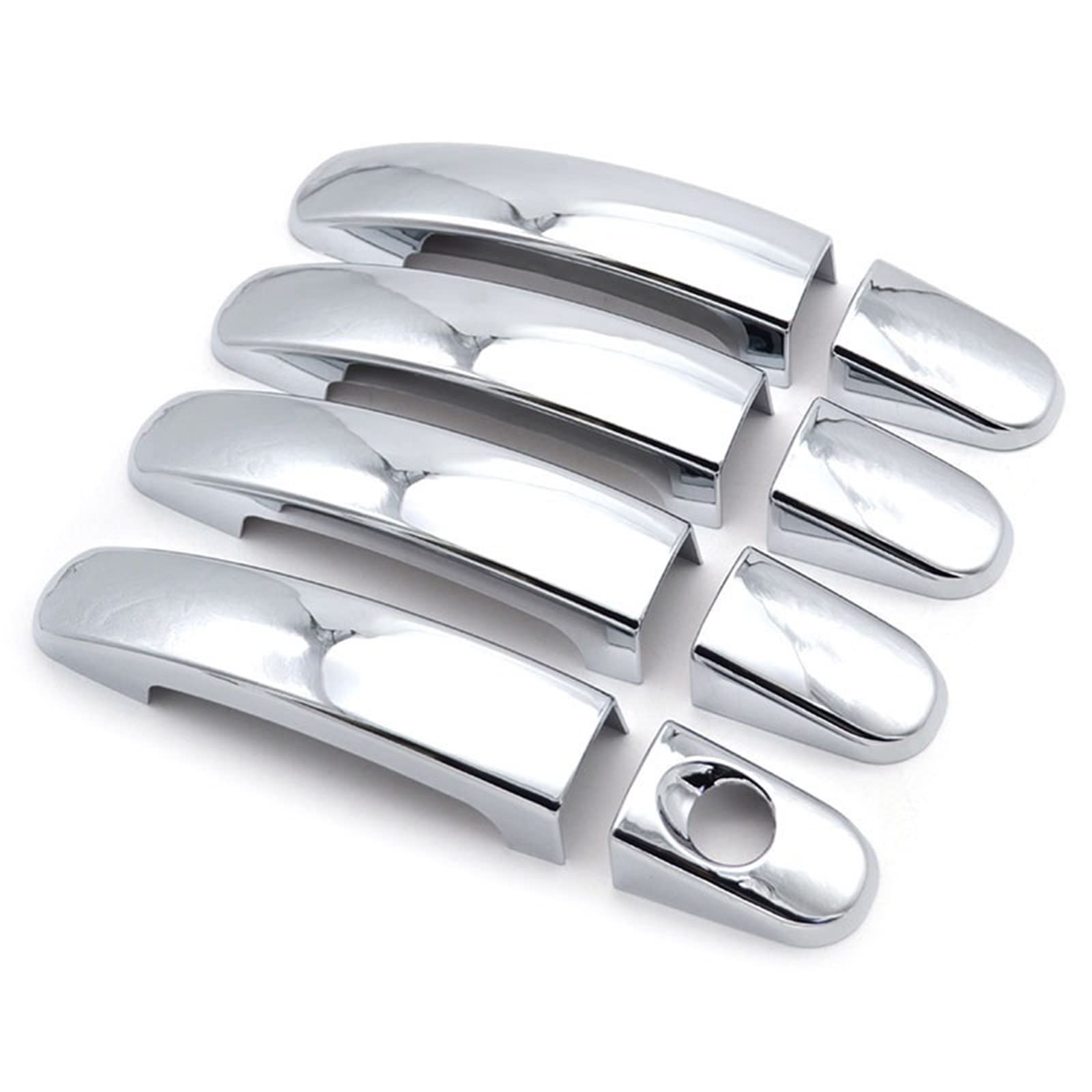 Qwqthgs One Color Car Exterior Door Handle Cap For Focus Mk2 Mk3 Escape Kuga C-Max S-Max Galaxy 2013-2019 Chrome Door Handle Cover Trim Overlay Lid Decoration Accessories
