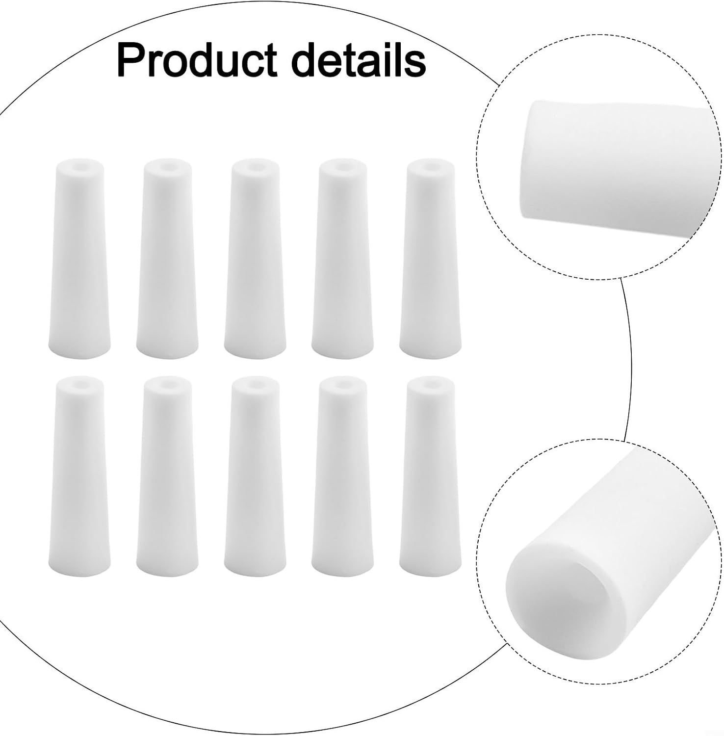 Ceramic Sandblaster Nozzle 3.2mm Diameter Industrial Abrasive Blasting Tips Replacement Parts For Valve Type Sand Blasting Machine Sandblasting Tips Cleaning Equipment 10 Pack