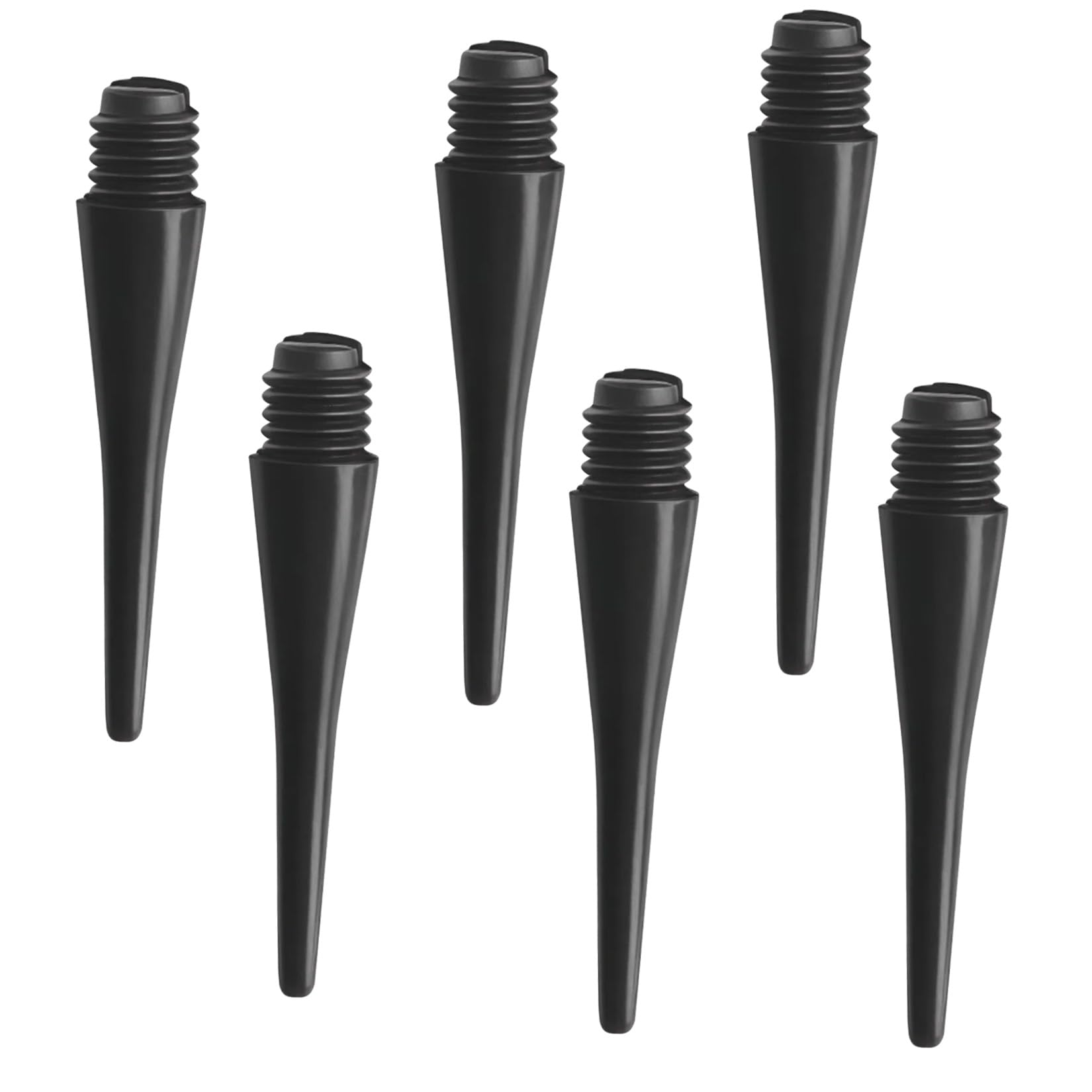 100 Pcs Pointes de Fléchettes en Plastique, Fléchettes Pointe Plastique Souples, Darts Pointe Souple avec Filetage 2BA, Pointes de Flechettes de Rechange Accessoires(Noir)