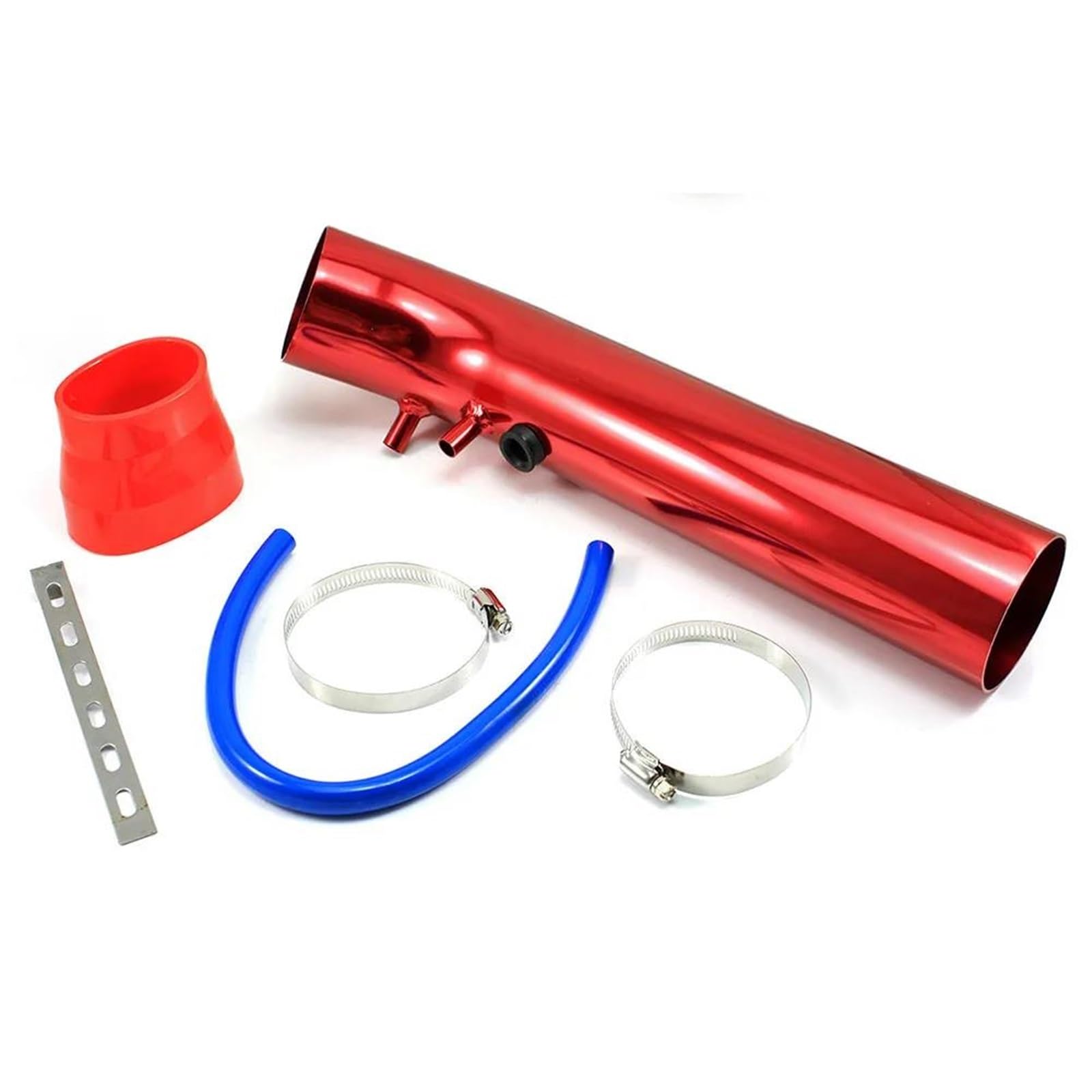 Admisión Aire Tubo Entrada Aire Aluminio Universal 76mm Para Frío Kit Tubería Conducto 3 Pulgadas Con Filtro Conexión Manguera Goma 63mm A Filtro Aire