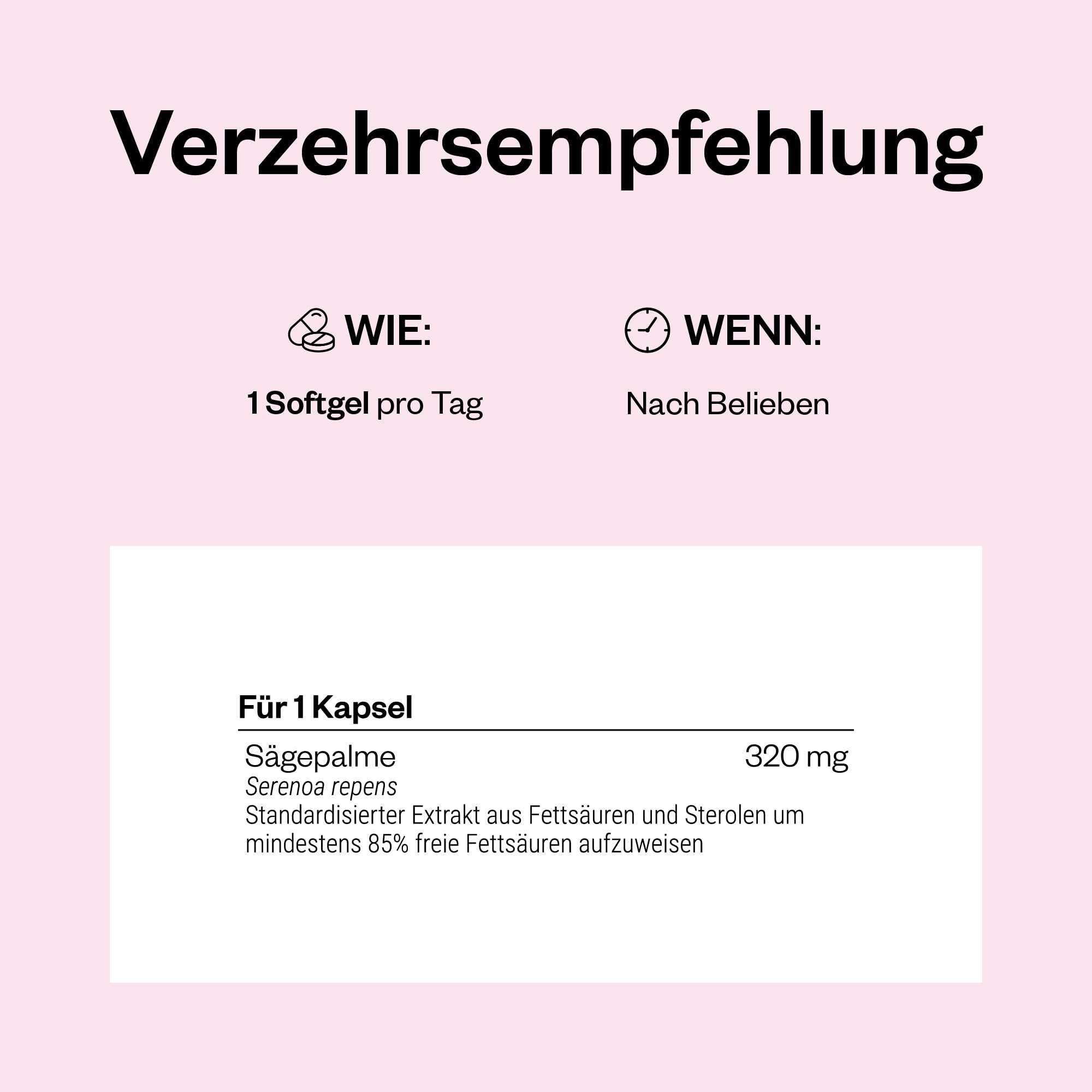 Sägepalme - Unterstützt die Erhaltung optimaler Prostatagesundheit - Fördert einen gesunden Harnfluss - Sägepalme Lipidosterol-Extrakt mit einem Anteil von 85% freien Fettsäuren - Von SuperSmart