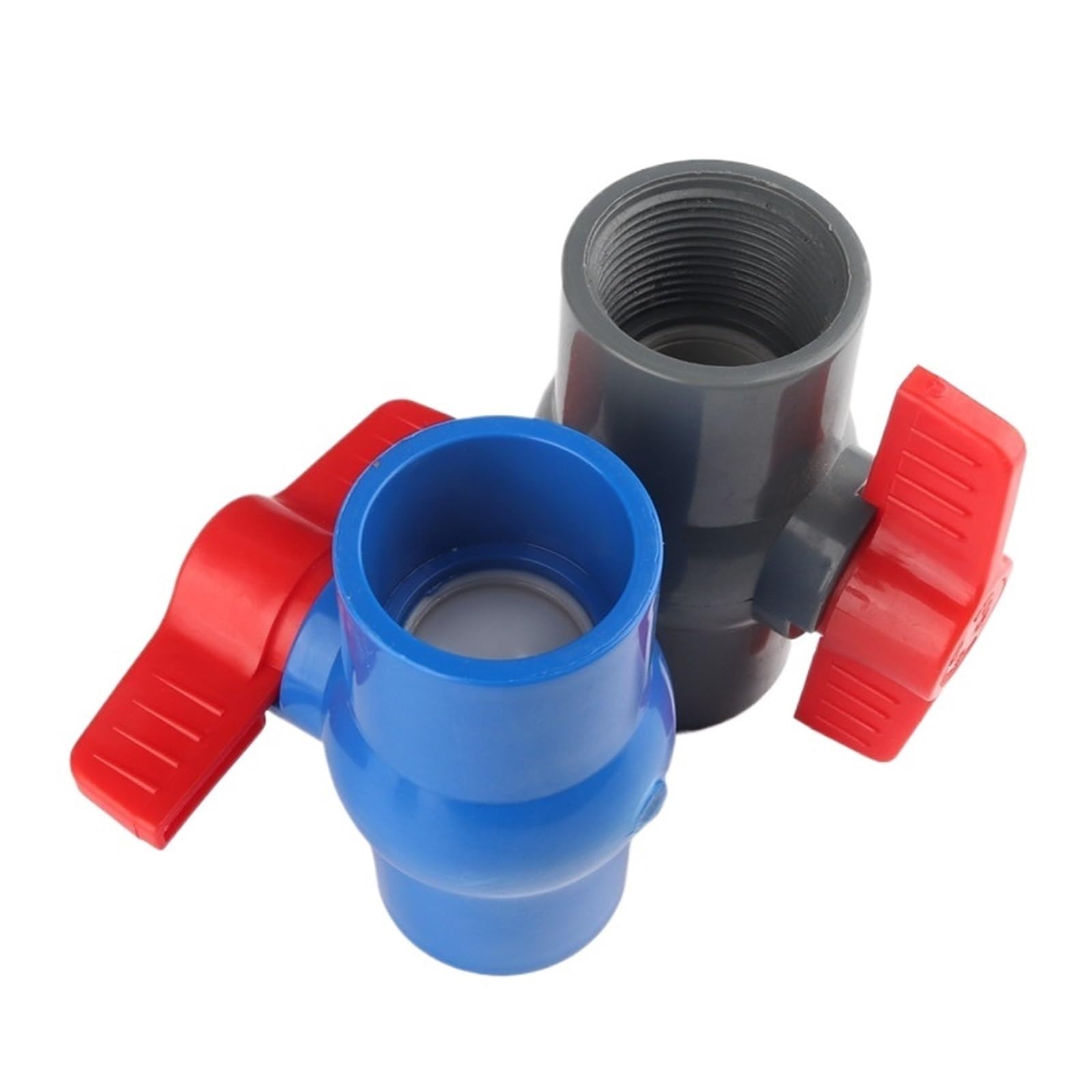 1 szt. 40~110mm zawór kulowy z PVC 1/4 "~ 4" gwint żeński na całym świecie nawadnianie ogrodu złącza rurowe zbiornik akwariowy Adapter(2 Inch Female,Blue)