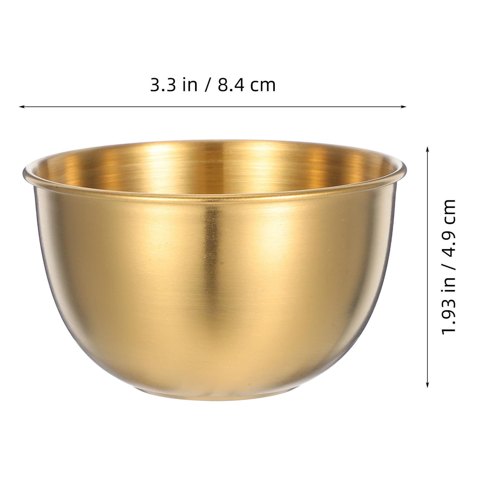 OUNONA 10 ramekin in acciaio inox - Ciotola per condimenti riutilizzabile - Mini ciotoline individuali per salse, barbecue, ketchup, senape, maionese
