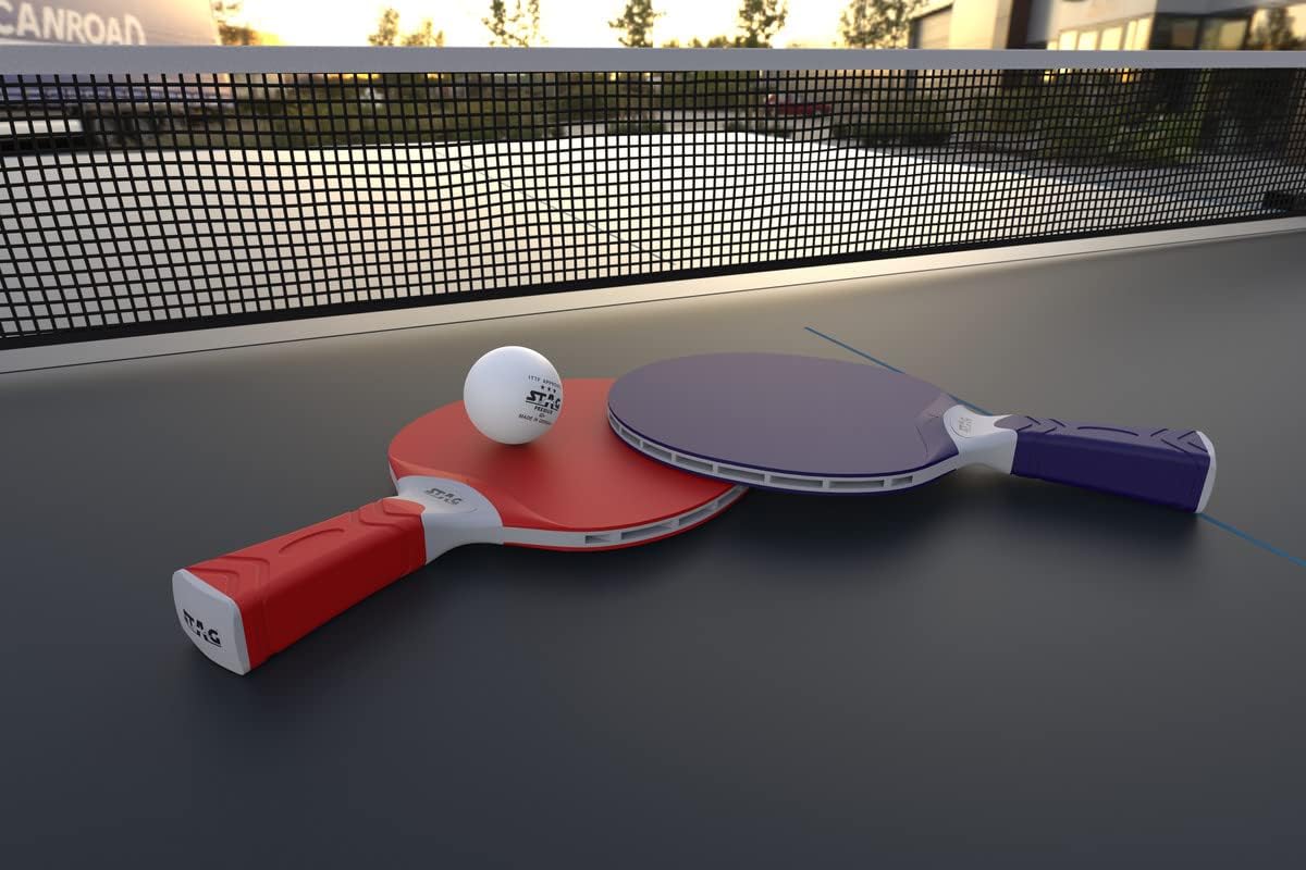 Stag Iconic Outdoor Series Professional Table Tennis (T.T) Set | Table Tennis Rackets and T.T Balls Included| All-in-One Ping Pong Paddle Playset - Table Game Accessories 2