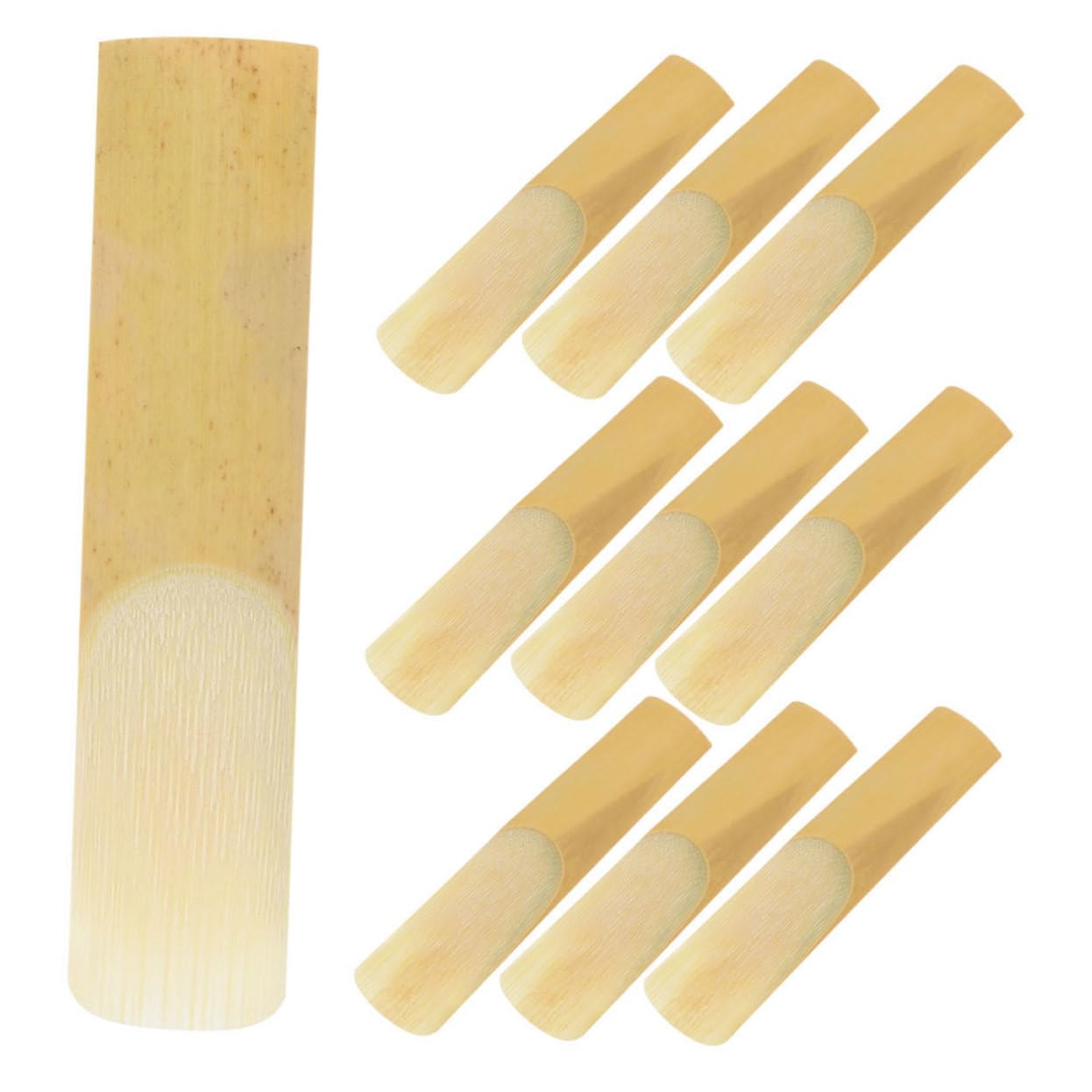 BESTonZON 60 Pz Ancia Per Sassofono Ancia Per Sax Da Sostituire Accessori Per Strumenti Musicali Sostituzione Ance Sassofono Ance Per Tenore, 2,5 Kit Sax Yellow Canna