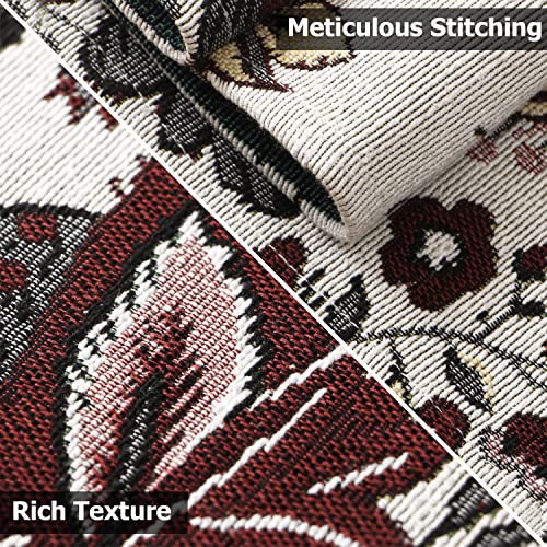 Image of HOKIPO Cotton Jacqaurd Table Runner 12x72 Inches (IN-532-D4)