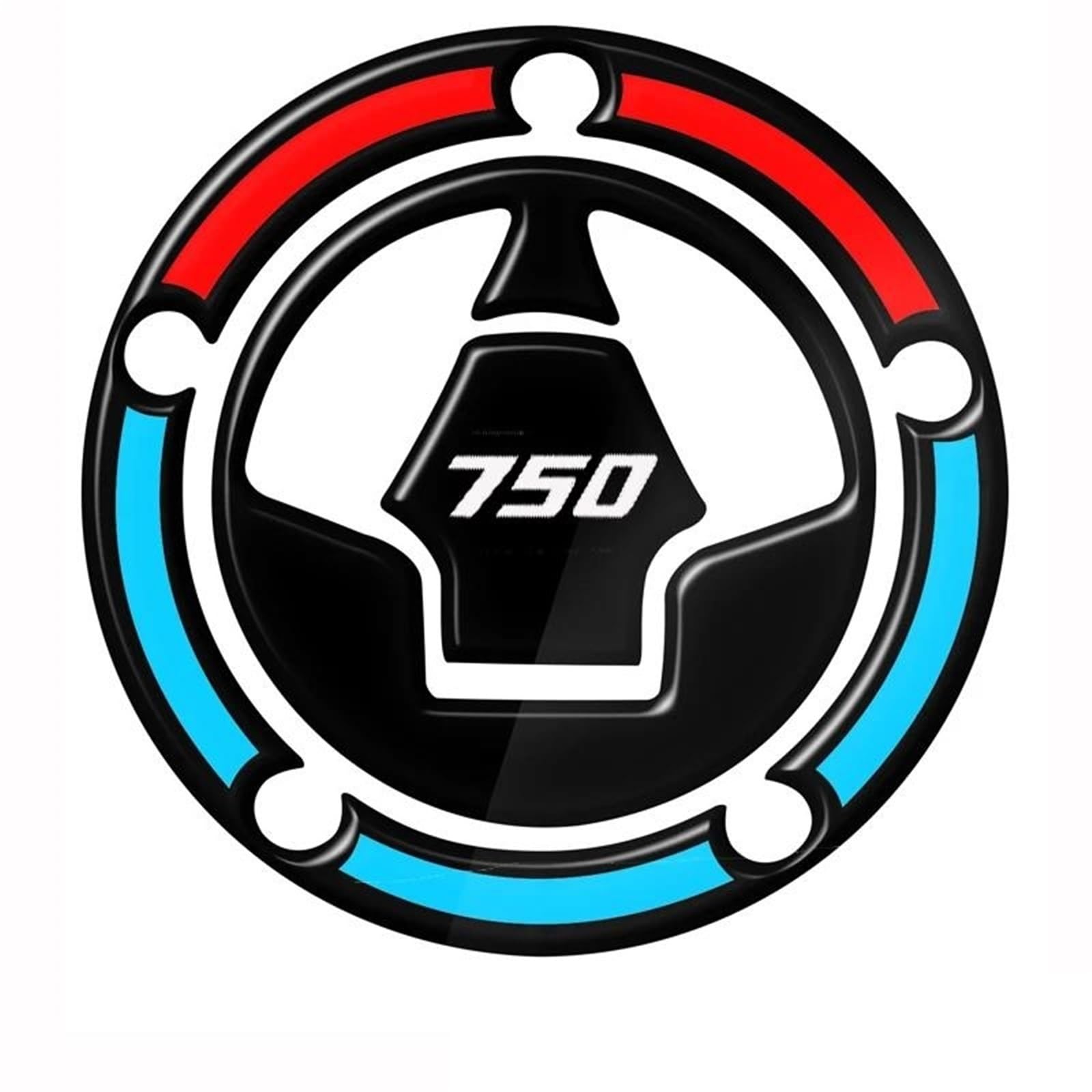 Dtsgcx Color5 Motorcycle Accessories Tank Pad Gas Cap Sticker Decal Cover For Kawasaki For Z750 For Z 750(Color5)