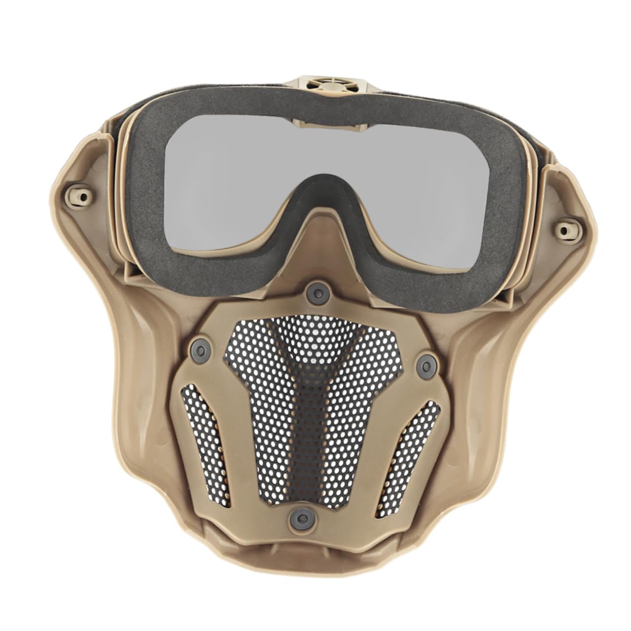 Happyyami 1set Maschera Protettiva Per Attività All Aperto Con Occhiali Antifog e Ventilatore Mini Senza Batteria Colore Per Sci e Ciclismo