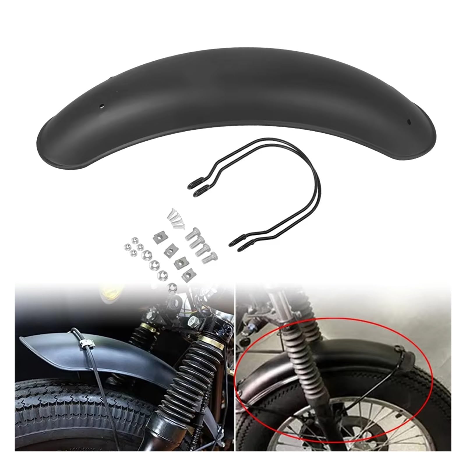Copri Parafango Parafango Anteriore Moto Sostitutivo Ruota Retrò Universale Per Cg125 Per Z1000 Paraspruzzi
