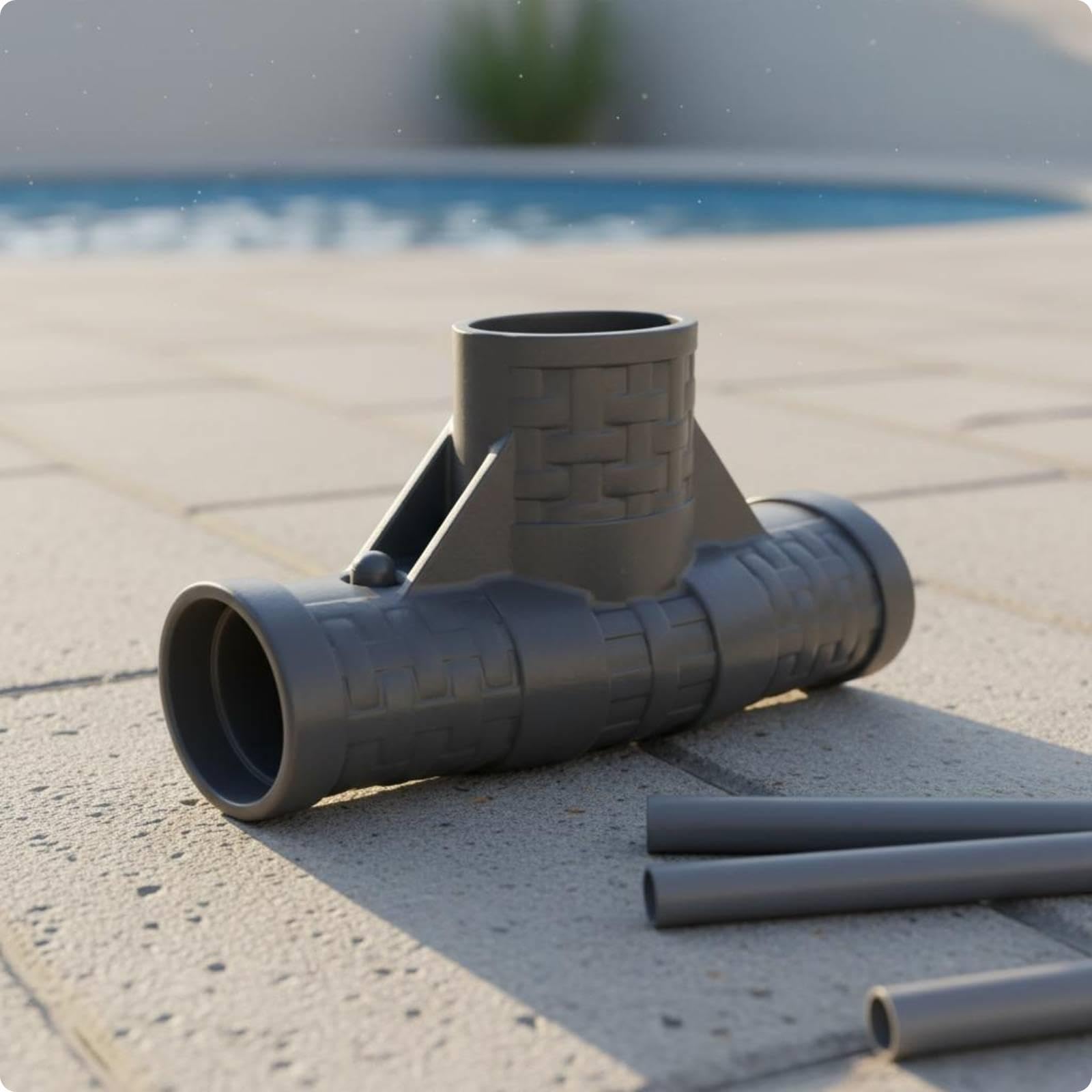 Pool Frame Connector Cylindrical Sockets Cross-Shaped Pool Connector Reinforced Outdoor Equipment-image-15