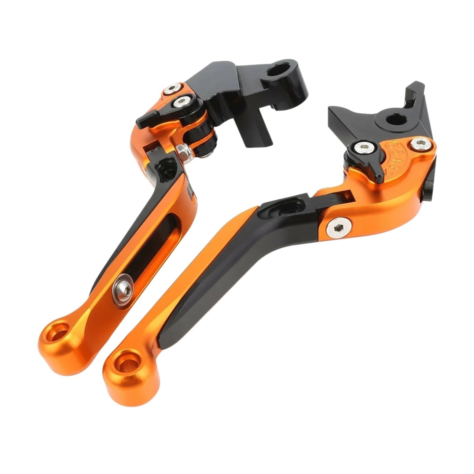 Wnftyske Orange L Motorcycle Brake Clutch Lever Pivot Levers Moto Foldable Extendable Brake Clutch Levers For Duc&Ati St4s 620 For Monster Mts For 800/400/695/696/796, Hypermotard 796