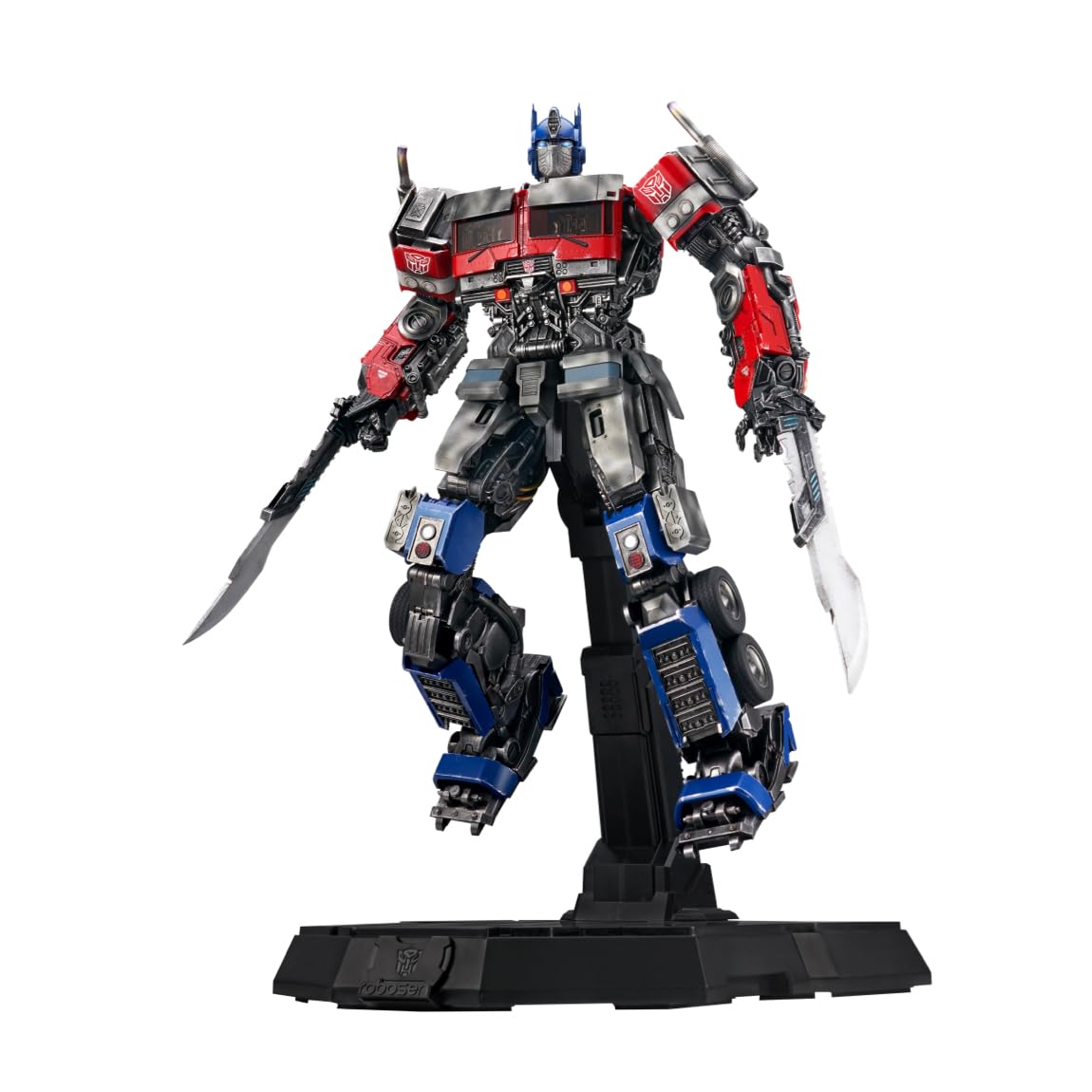 Robosen Robot Optimus Prime - Ascesa delle Bestie Edizione Limitata: 21 motori servo, voce esclusiva di Peter Cullen, interattivo con app, azioni aeree, sogno per collezionisti.