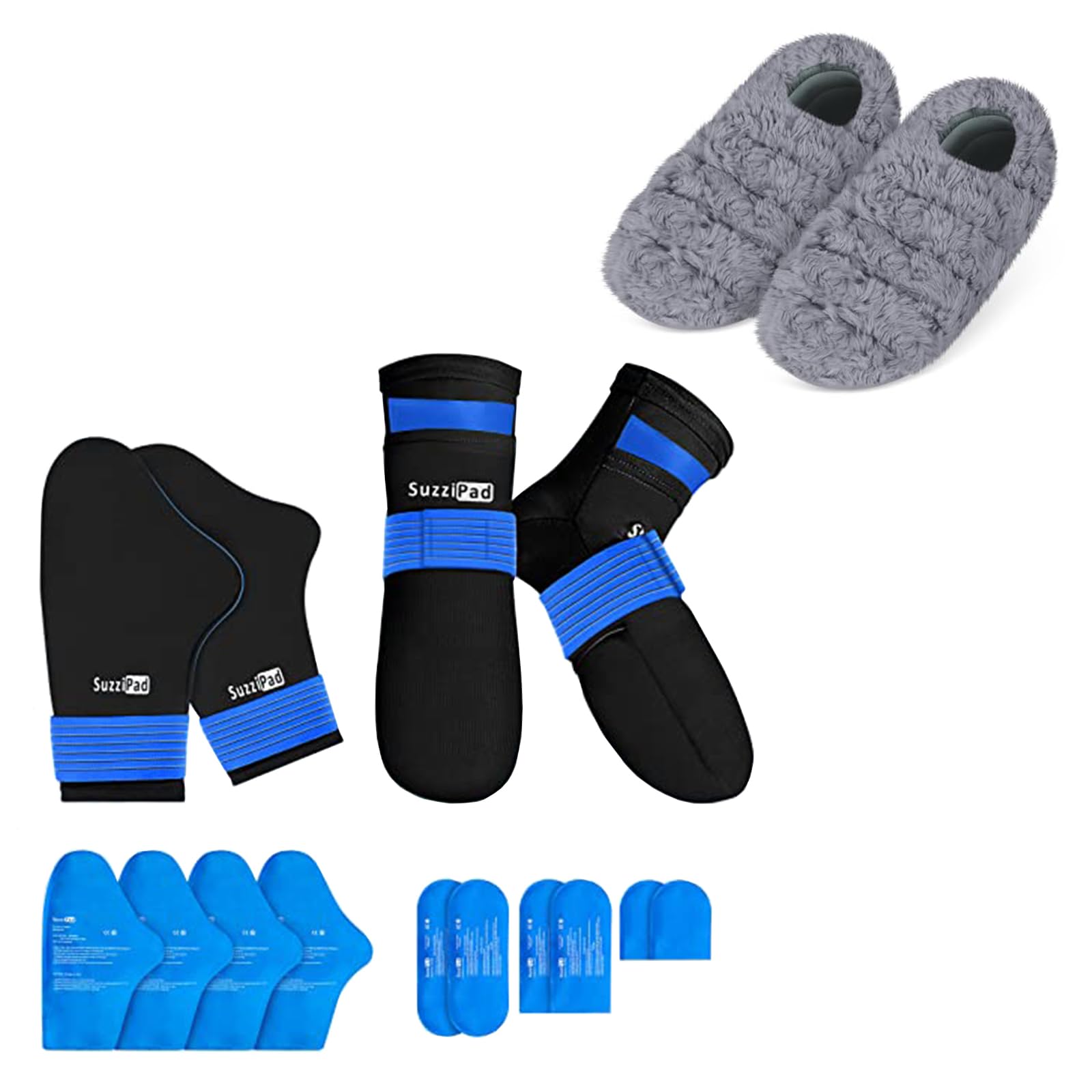 Amazon.com: SuzziPad Foot Ice Pack Cooling Socks & Cold Gloves for