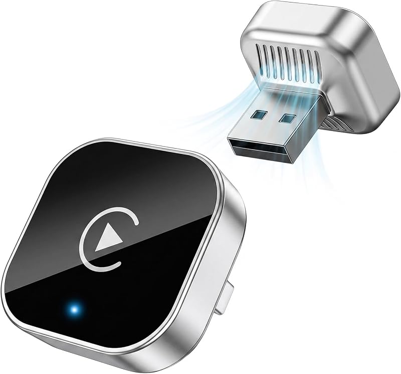 2026 Upgraded Wireless CarPlay Adapter for iPhone & Android Device | Fast Auto-Connect, Stable Connection, Mini Size Plug，Apple iPhone & Android, 2-in-1 Adapter, Convert Wired to Wireless Dongle