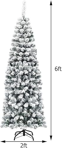 Miniatura 5 de Árbol de Navidad artificial de Nightcore, árbol de pino con bisagras con agujas de PVC de primera calidad y soporte de metal plegable resistente,