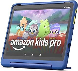 Sponsored Ad – Amazon Fire HD 10 Kids Pro tablet (newest gen)| ages 6–12, long battery life, includes ads-free books, games, apps and videos that children love, 10.1" brilliant screen, parental controls, 32GB