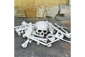Halloween Skeleton Bones Decoration, Spooky Graveyard Humans Skull Scene (28)