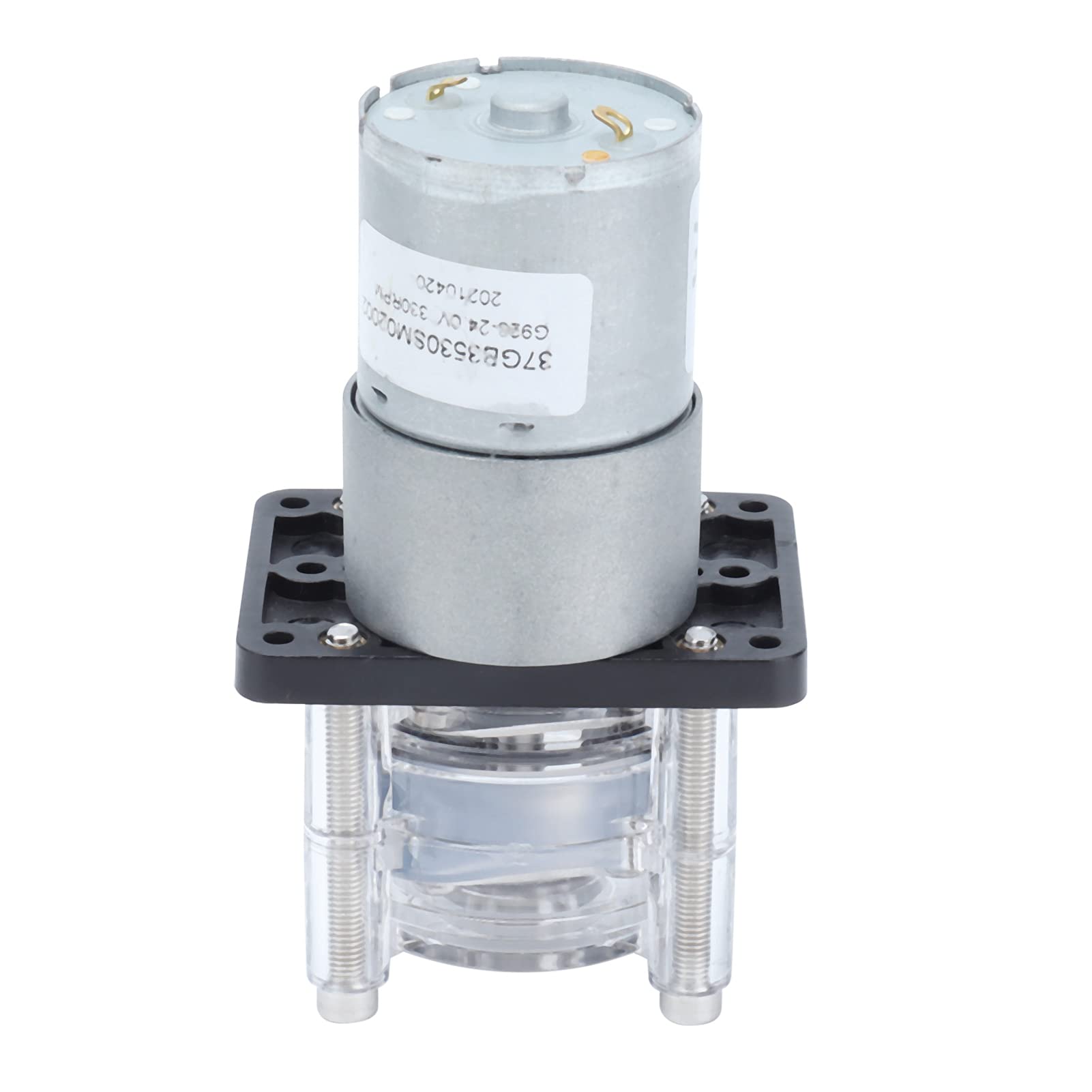 Fafeicy G928 24V Peristaltikpumpe, 500 ml/min Flüssigkeitsdosierpumpe mit Kugellager, Schlitzdesign und speziellem Silikonschlauch mit 3 Rollen, Panelmontage