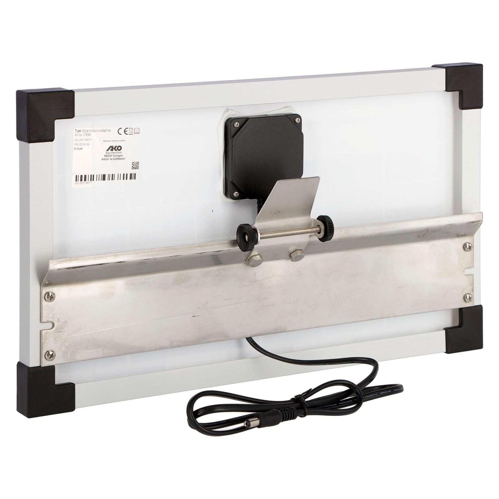 Kerbl Solarmodul 8 W inkl. Halterung für Geräte mit Buchse F. Solar