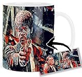 MasTazas Pulp Fiction John Travolta Samuel L. Jackson B Tasse Ceramique Mug