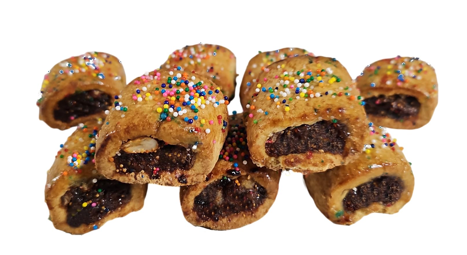 Italian Fig Cookie 1 Pound Traditional Handmade Cookies of Italy - Baked in Brooklyn - Cucidati