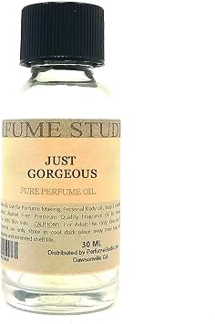 Pure Perfume Oil for Perfume Making, Personal Body Oil, Soap, Candle Making & Incense; Splash-On Clear Glass Bottle. Premium Quality Undiluted & Alcohol Free; Compatible with 1oz, Just Gorgeous