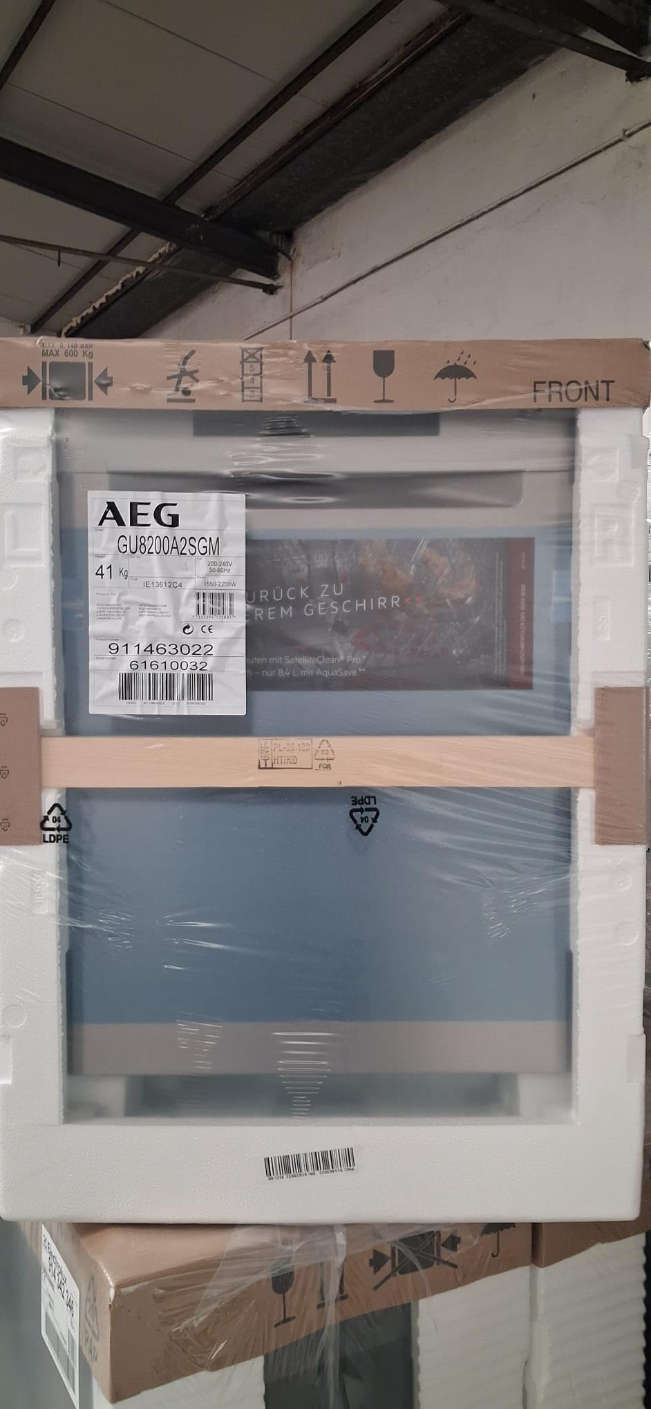 AEG GU8200A2SGM Zmywarka, 14 okładek, klasa 8000, częściowo zintegrowana, 60 cm, 40 dB, WIFI