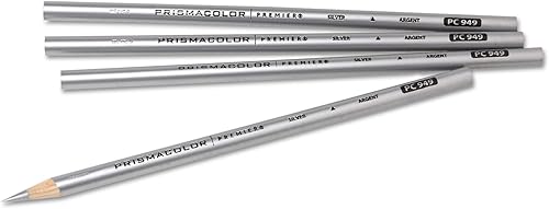 Lápiz de arte de plomo grueso, plomobarril de plata, docena