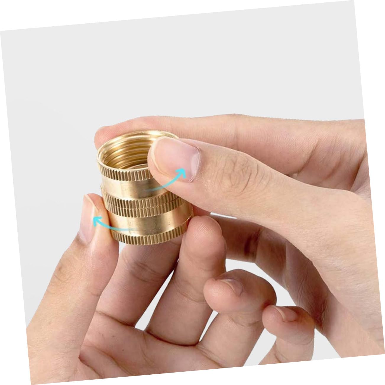 Mipcase 4 Set Giunto di Prolunga Tubo Acqua Garden Hose Raccordi Irrigazione Valvola Tubo dell'Acqua Ugello Raccordi A Connessione Rapida per Idropulitrice Attacco Tubo 3/4 Ottone 2 Paia*4