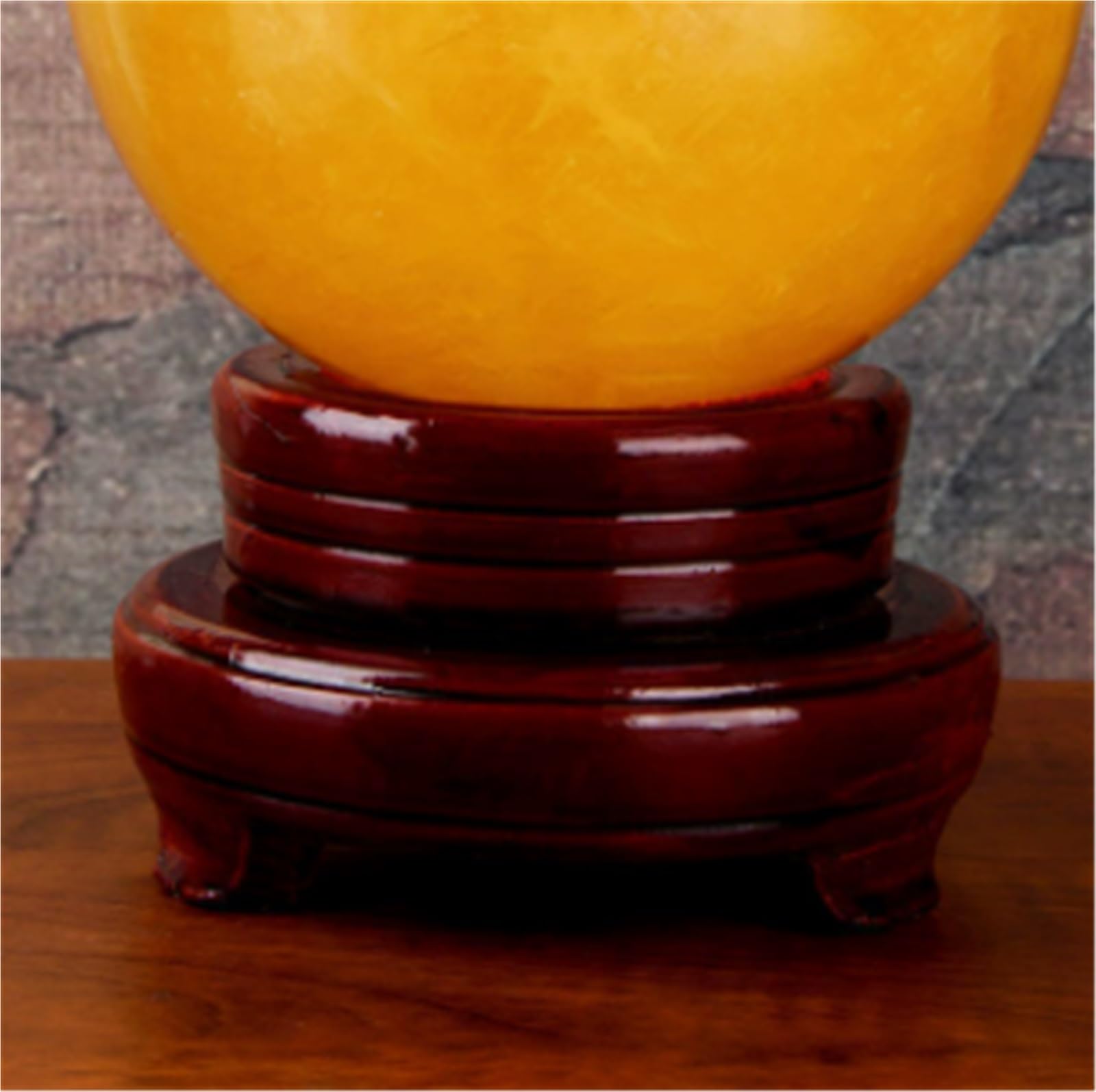 Boule Cristal Boule De Calcite Naturelle, Ornements, Statue Sphère en Pierre Polie, Souvenirs Décoration for La Maison Décoration Maison(10cm)