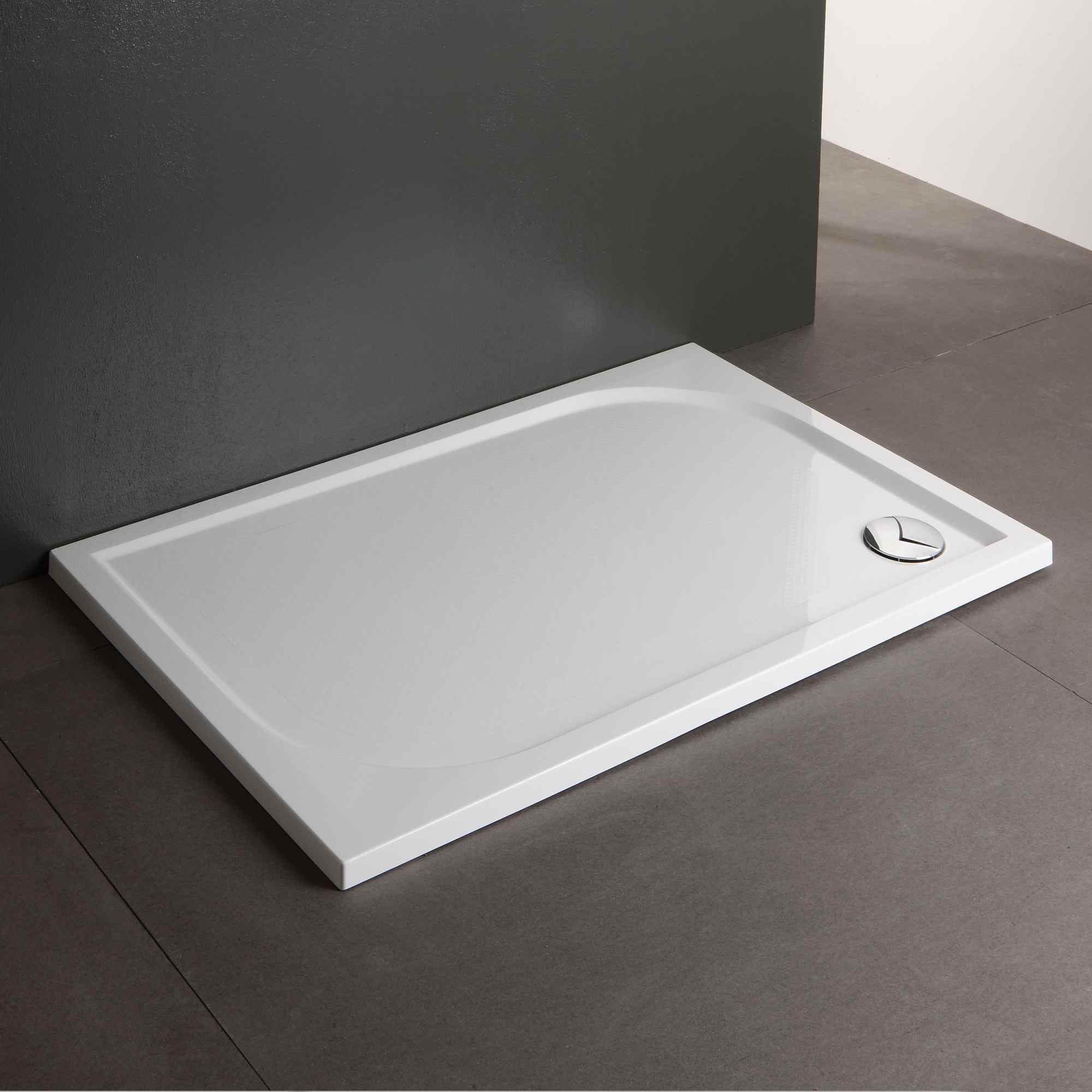 Kiamami Valentina Receveur de Douche – Piatto ultra-plat 80×100 cm en résine