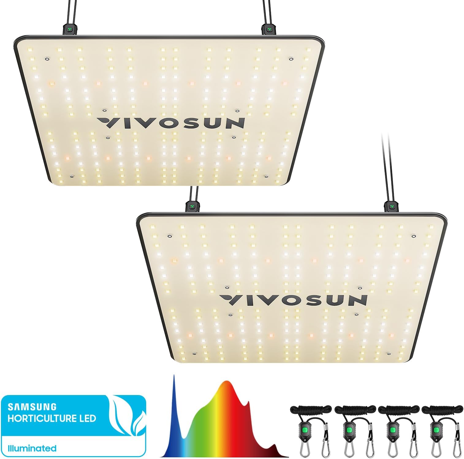 VIVOSUN VS1000 LED Grow Light with Samsung LM301 Diodes & Driver, Sun-Like Full Spectrum for Seedling, Vegetation and Flowering, Plant Grow Light for 60 x 60 cm / 90 x 90 cm Grow Tent