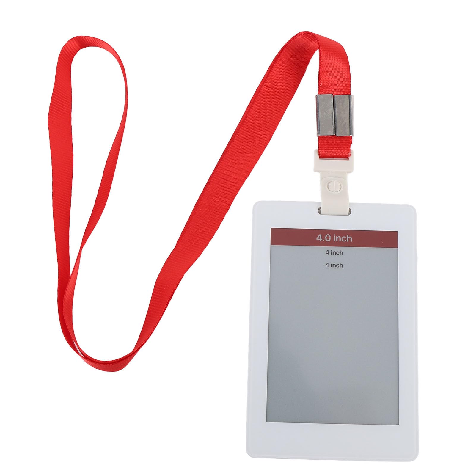 Odznaka Identyfikatora Pracownika E-Ink, 4-calowa Edytacja E-Ink Display Pracownik, NFC i Bluetooth, dla Studentów, Pracowników, z smyczyną