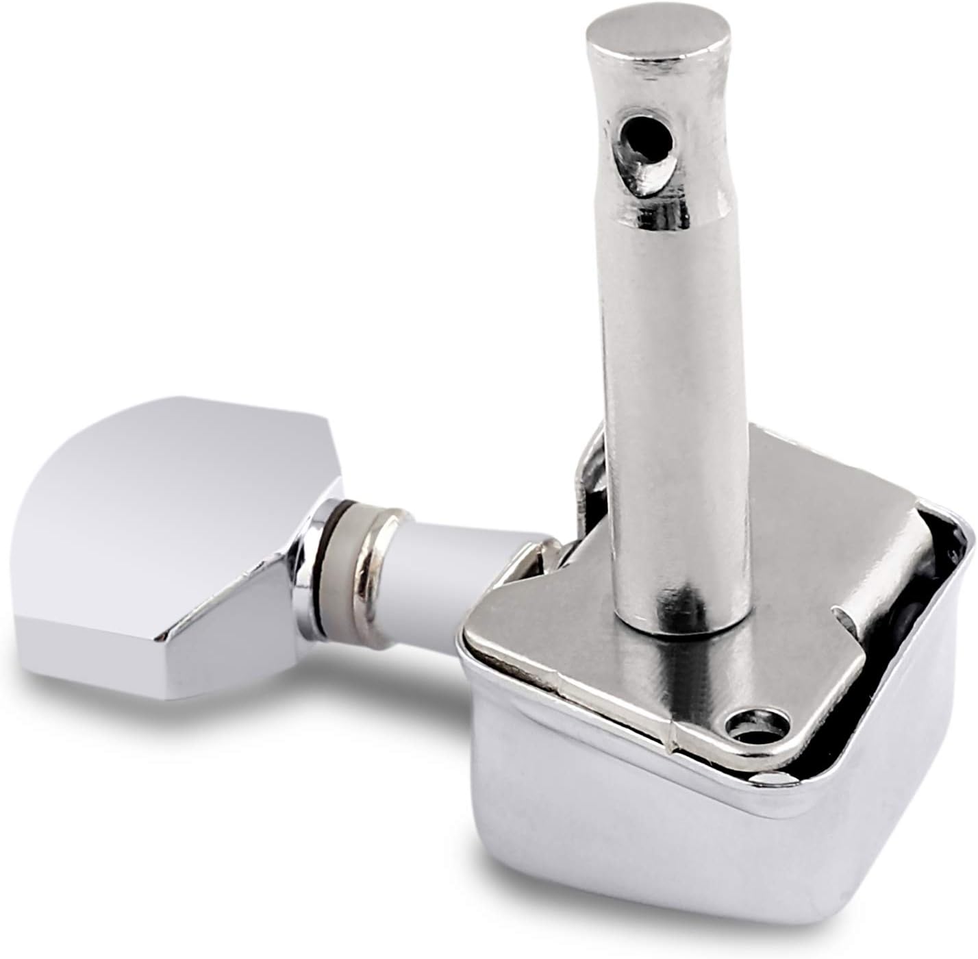 Holmer Guitar String Tuning Pegs Semiclosed Machine Heads Tuners Tuning Keys 3 Left 3 Right for Acoustic Guitar or Electric Guitar Chrome. : Musical Instruments