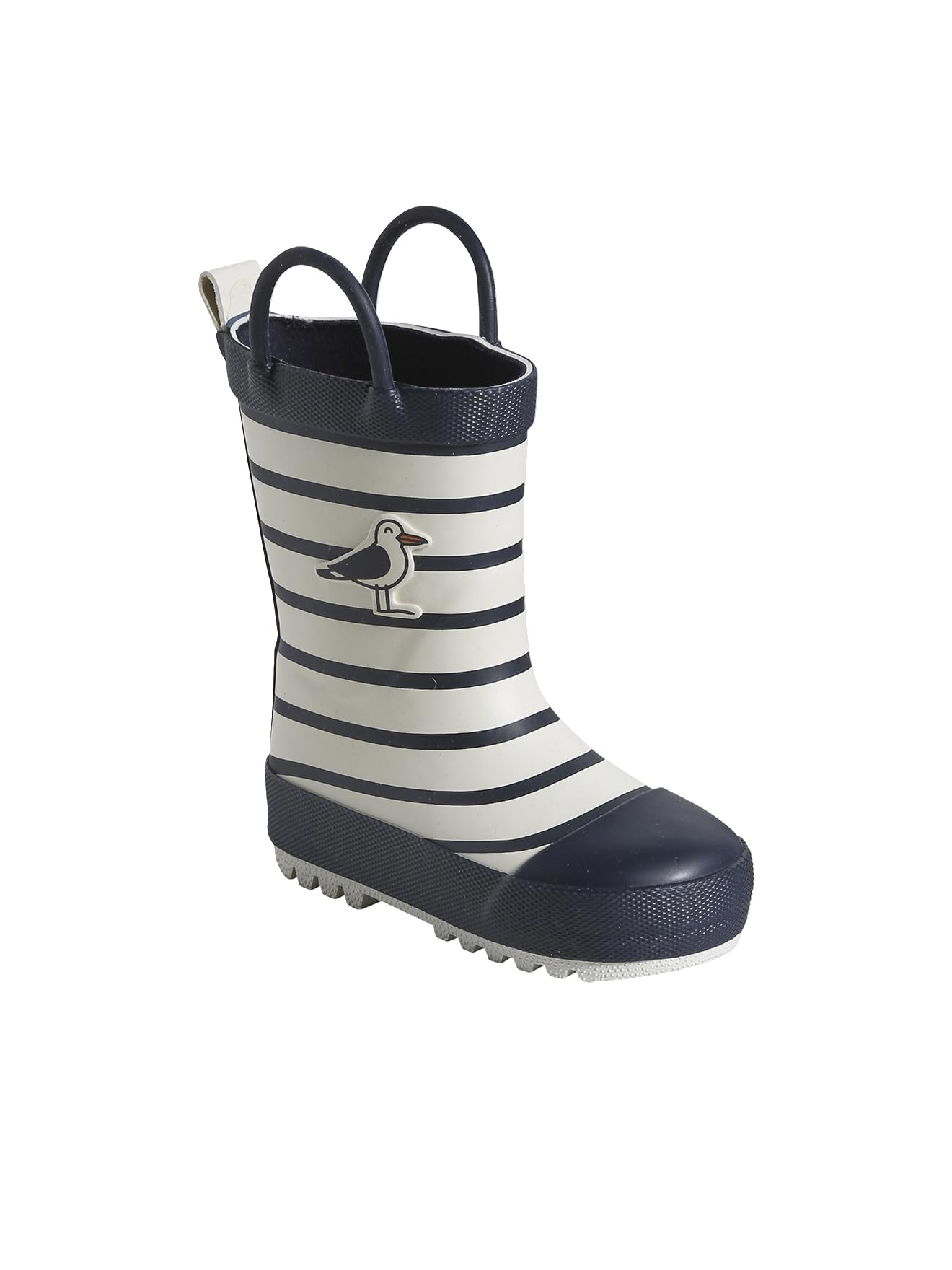 VERTBAUDET Bottes de pluie bébé détails ludiques rayé marine 20